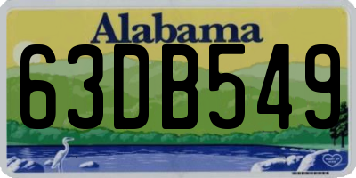 AL license plate 63DB549