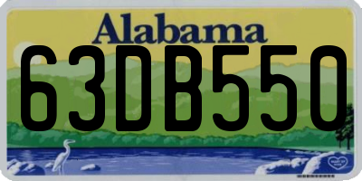 AL license plate 63DB550