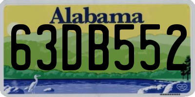 AL license plate 63DB552