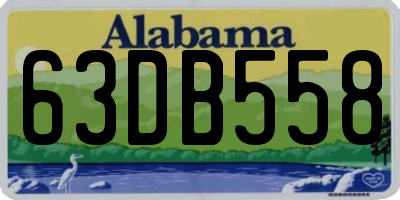 AL license plate 63DB558