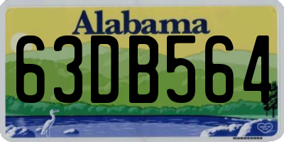 AL license plate 63DB564