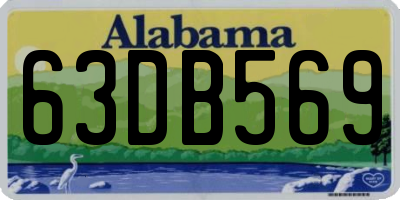 AL license plate 63DB569