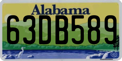 AL license plate 63DB589