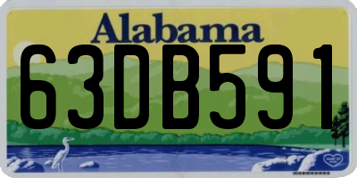 AL license plate 63DB591
