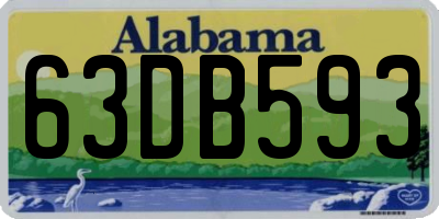 AL license plate 63DB593