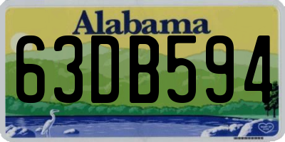 AL license plate 63DB594