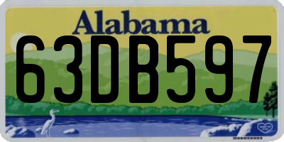 AL license plate 63DB597