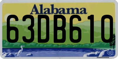 AL license plate 63DB610
