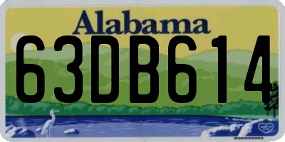 AL license plate 63DB614