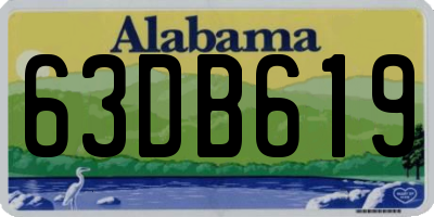AL license plate 63DB619