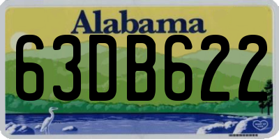 AL license plate 63DB622
