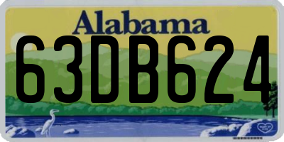 AL license plate 63DB624