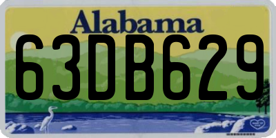 AL license plate 63DB629