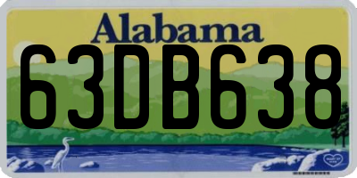 AL license plate 63DB638