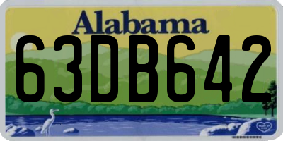 AL license plate 63DB642