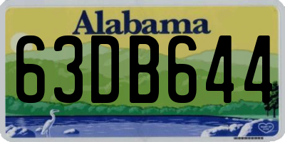 AL license plate 63DB644