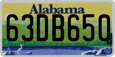 AL license plate 63DB650
