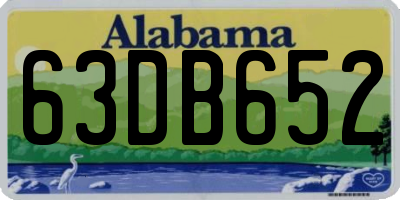 AL license plate 63DB652