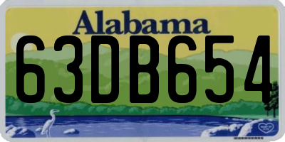 AL license plate 63DB654
