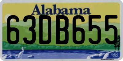 AL license plate 63DB655