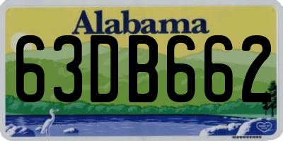AL license plate 63DB662