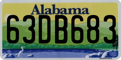 AL license plate 63DB683