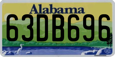 AL license plate 63DB696