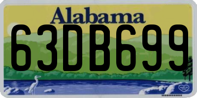 AL license plate 63DB699