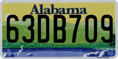 AL license plate 63DB709