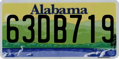 AL license plate 63DB719