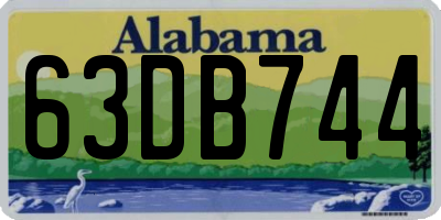 AL license plate 63DB744