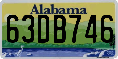 AL license plate 63DB746