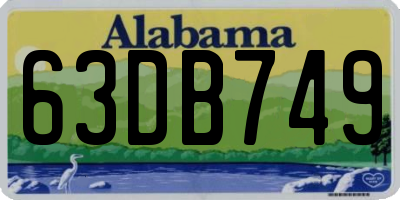 AL license plate 63DB749