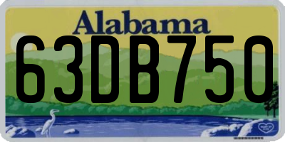 AL license plate 63DB750