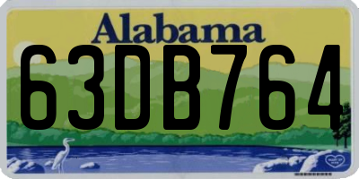 AL license plate 63DB764