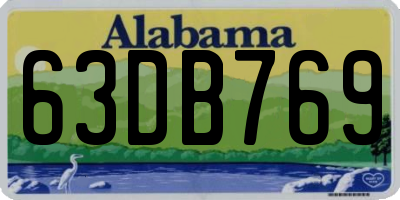 AL license plate 63DB769