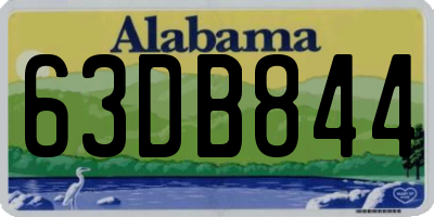 AL license plate 63DB844