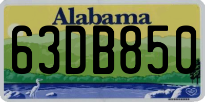 AL license plate 63DB850