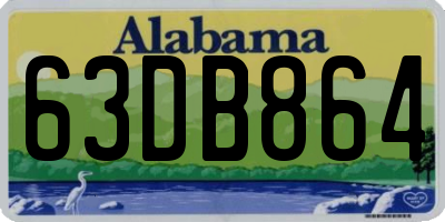 AL license plate 63DB864