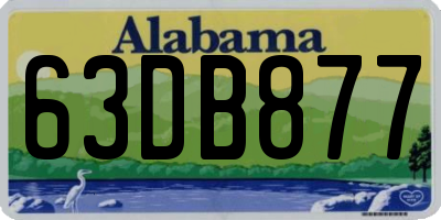 AL license plate 63DB877