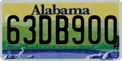 AL license plate 63DB900
