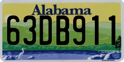 AL license plate 63DB911