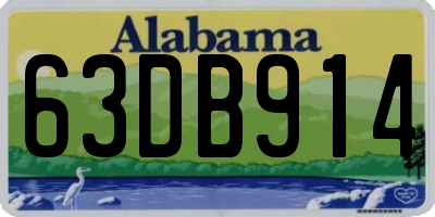 AL license plate 63DB914
