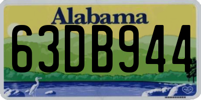 AL license plate 63DB944