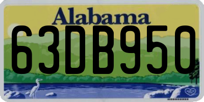 AL license plate 63DB950