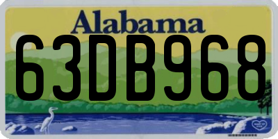 AL license plate 63DB968