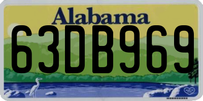 AL license plate 63DB969
