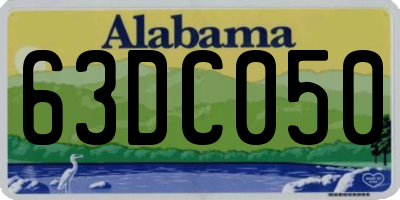 AL license plate 63DC050