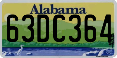 AL license plate 63DC364