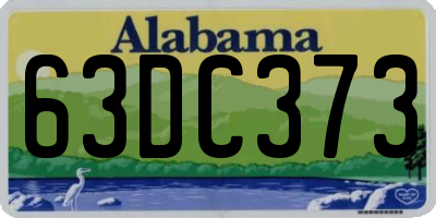 AL license plate 63DC373